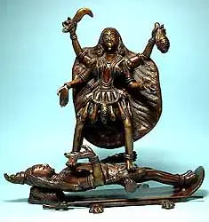 Mother Goddess Kali Brass Statue for Pooja
