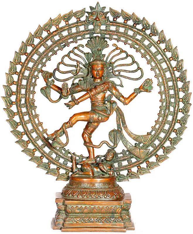 27" Nataraja Brass Sculpture | Indian Handcrafted Idol