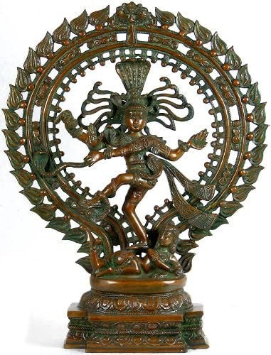 19" Nataraja Brass Statue - King of Dancers Handmade Idol
