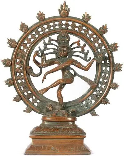 8" Nataraja Handcrafted Brass Idol for Home Pooja