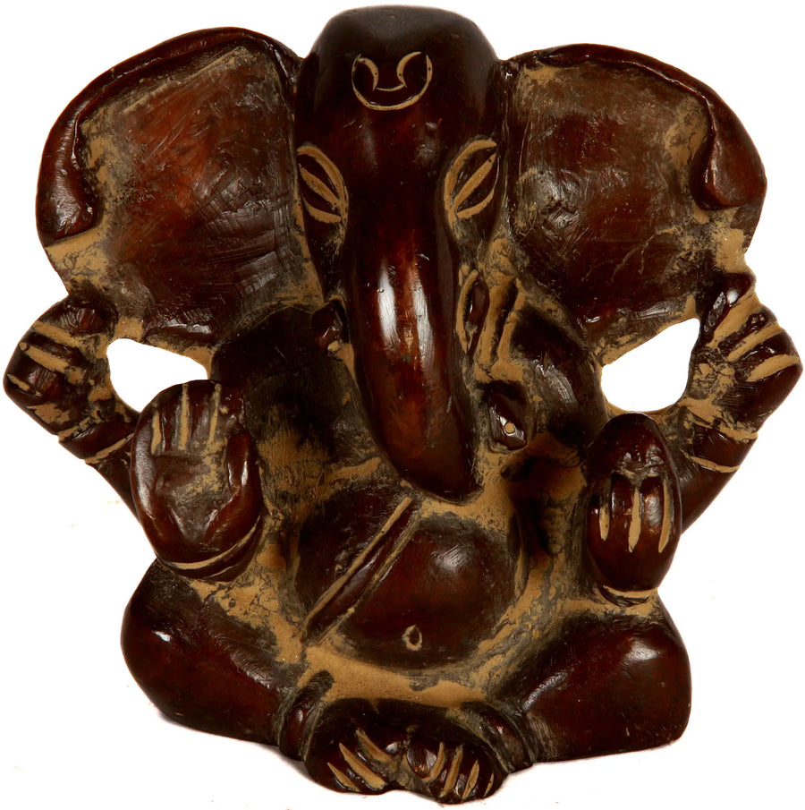 3" Brass Lord Ganesha Idol Handmade with Large Ears