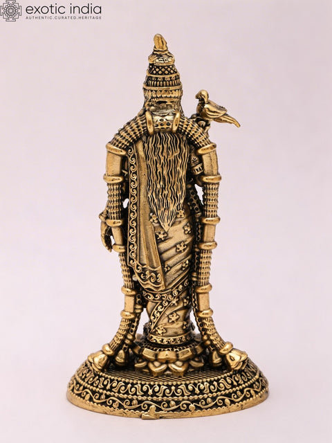 4" Small Superfine Goddess Meenakshi | Brass Idol