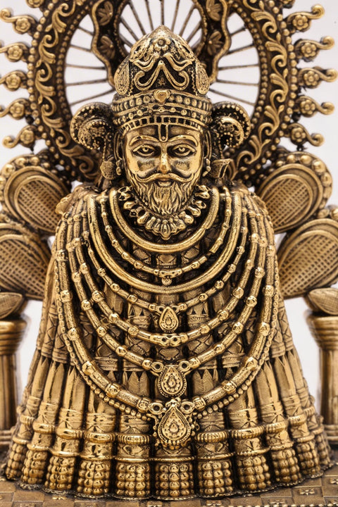 5" Small Superfine Khatu Shyam ji Statue in Brass