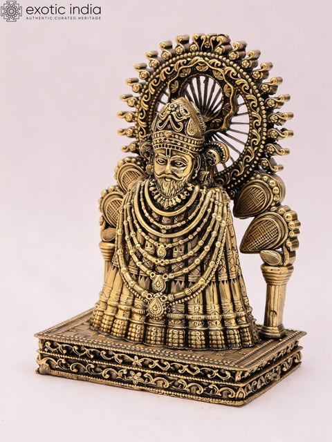 5" Small Superfine Khatu Shyam ji Statue in Brass