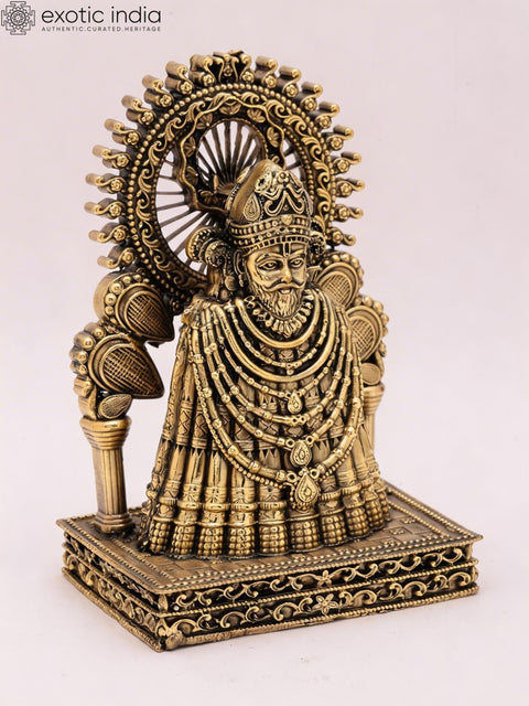 5" Small Superfine Khatu Shyam ji Statue in Brass