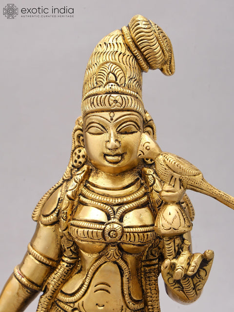 12" Goddess Andal | Brass Statue