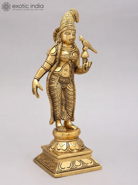 12" Goddess Andal | Brass Statue
