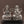 6" Small Superfine Blessing Lakshmi Ganesha | Silver Plated Brass Statue on Wood Base
