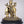 6" Small Superfine Dattatreya Statue in Brass on Wood Base