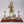 14" Superfine Standing Lord Hanuman in Blessing Gesture with Peacock Lamps | Brass Statue on Wood Base