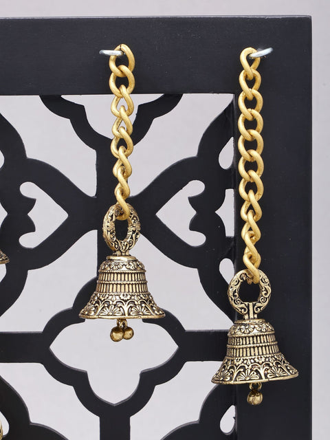 12" Superfine Lord Shiva with Sons Ganesha and Karttikeya | Brass Statues with Designer Wood Frame