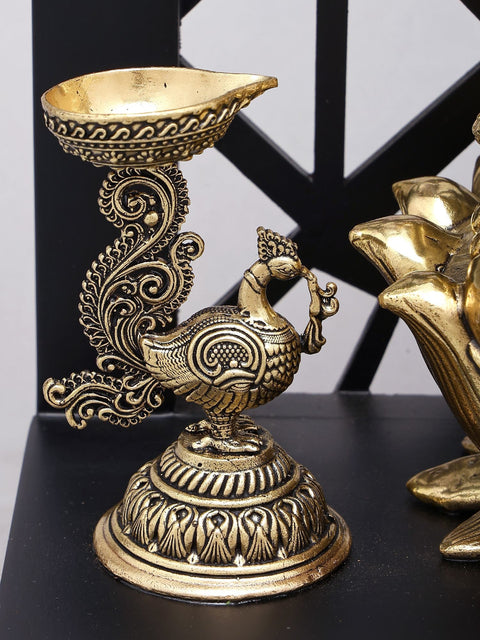 12" Superfine Blessing Lord Ganesha Idol with Wood Frame