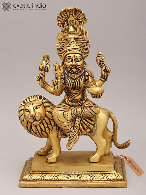 12" Goddess Pratyangira Brass Statue for Pooja
