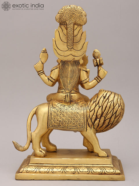 12" Goddess Pratyangira (Atharvana Bhadrakali) | Brass Statue
