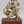 12" Superfine Eight Armed Goddess Durga (The Lion Goddess) | Brass Statue on Wood Base