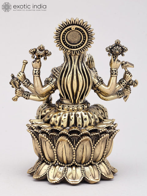 Small Sized Brass Superfine Statue Of Goddess Varahi