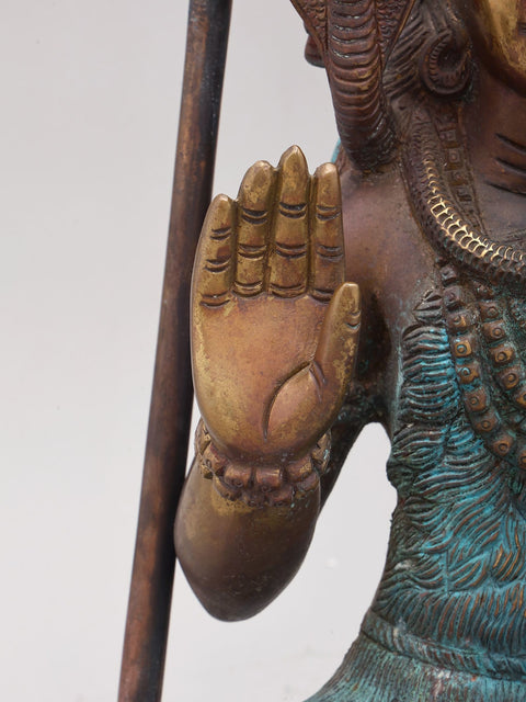 15" Blessing Lord Shiva | Brass Statue