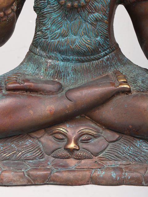 15" Blessing Lord Shiva | Brass Statue