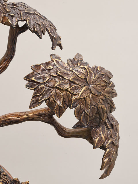 Fluting Krishna Under Flowering Tree