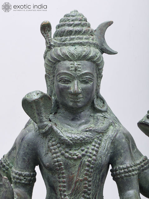 15" Brass Lord Shiva Seated on Nandi