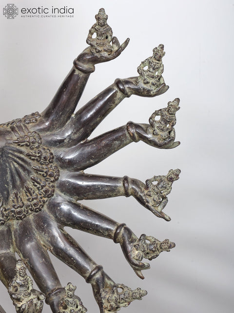 Hevajra in Cosmic Dance – Multi-Headed Vajrayana Deity