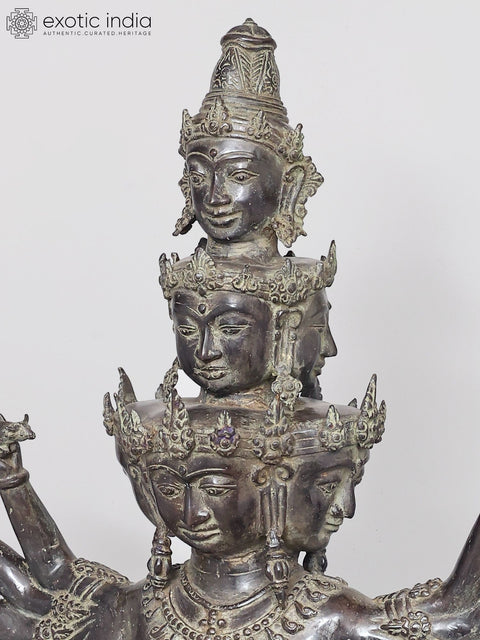 Hevajra in Cosmic Dance – Multi-Headed Vajrayana Deity