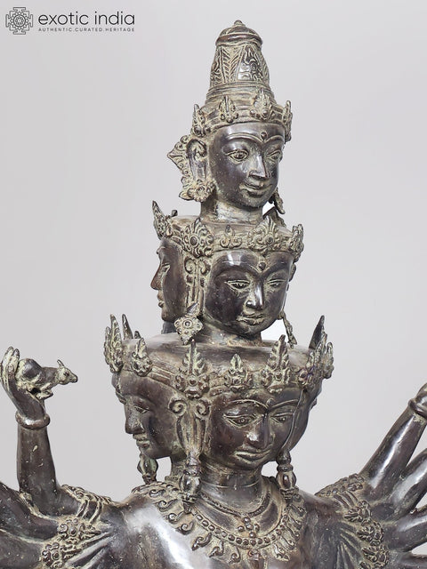 Hevajra in Cosmic Dance – Multi-Headed Vajrayana Deity