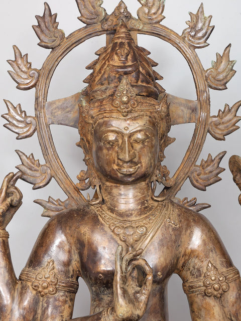 Balinese Nataraja – The Cosmic Dancing Shiva in Brass (With Apasmara Dwarf)