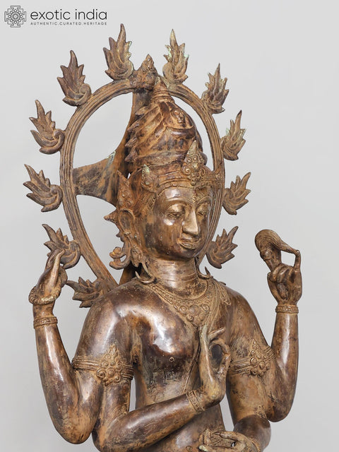 Balinese Nataraja – The Cosmic Dancing Shiva in Brass (With Apasmara Dwarf)