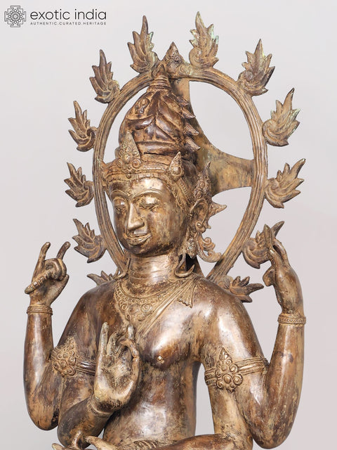 Balinese Nataraja – The Cosmic Dancing Shiva in Brass (With Apasmara Dwarf)