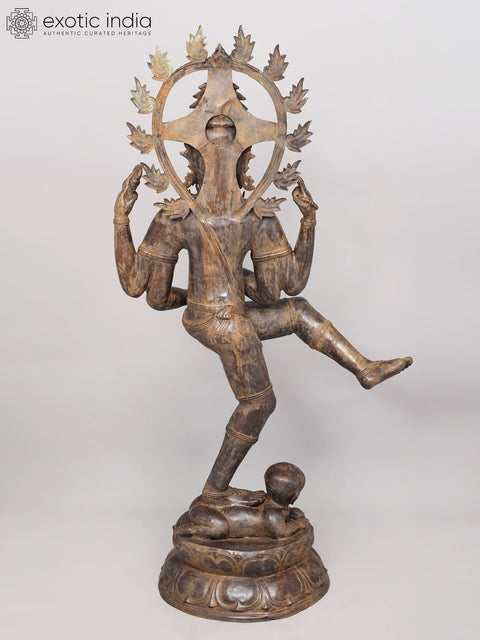 Balinese Nataraja – The Cosmic Dancing Shiva in Brass (With Apasmara Dwarf)