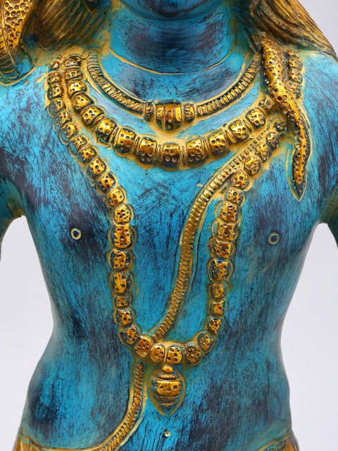 19" Blessing Lord Shiva | Brass Statue