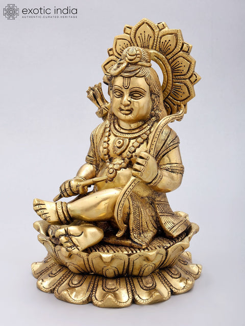 9" Shri Ramlala Brass Statue