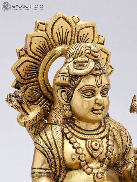9" Shri Ramlala Brass Statue