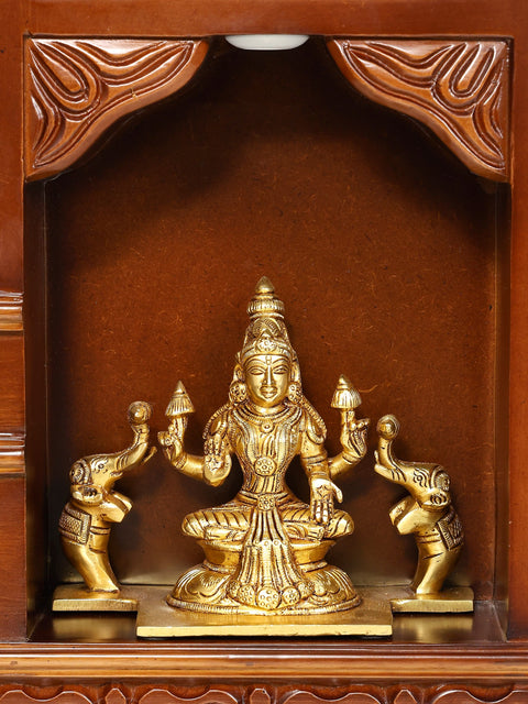 80" Huge Designer Temple with Ashtalakshmi Idols in Brass