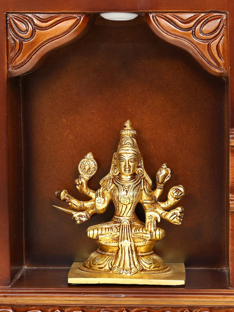 80" Huge Designer Temple with Ashtalakshmi Idols in Brass