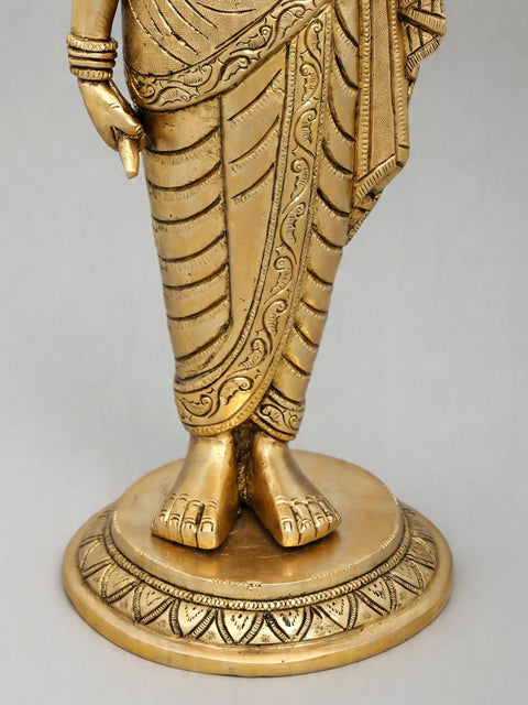 17" Lord Dhanvantari - The physician of The Devas | Brass Statue