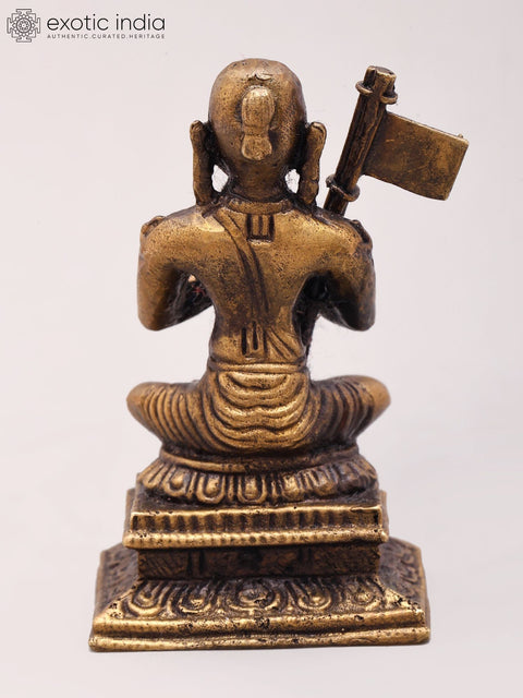 2'' Small Hindu Philosopher Ramanujacharya | Copper Idol