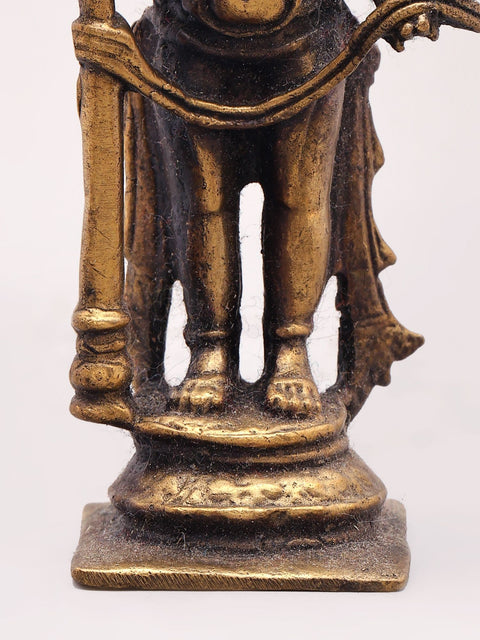 3'' Small Udupi Krishna Copper Idol