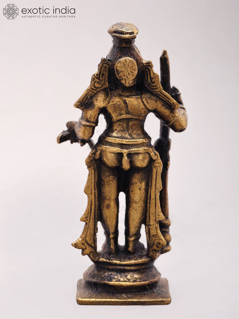 3'' Small Udupi Krishna Copper Idol