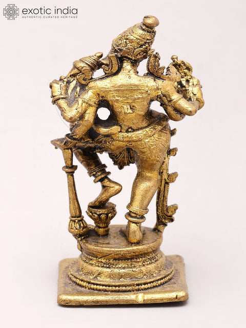 2'' Small Size Lord Varaha With Goddess Lakshmi Copper Statue