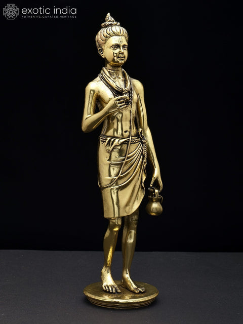 9'' Superfine Neelkanth Varni (Bhagawan Swaminarayan) | Brass Statue