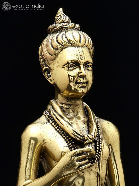 9'' Superfine Neelkanth Varni (Bhagawan Swaminarayan) | Brass Statue