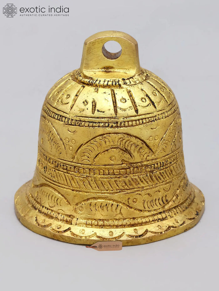 3'' Handcrafted Brass Hanging Bell