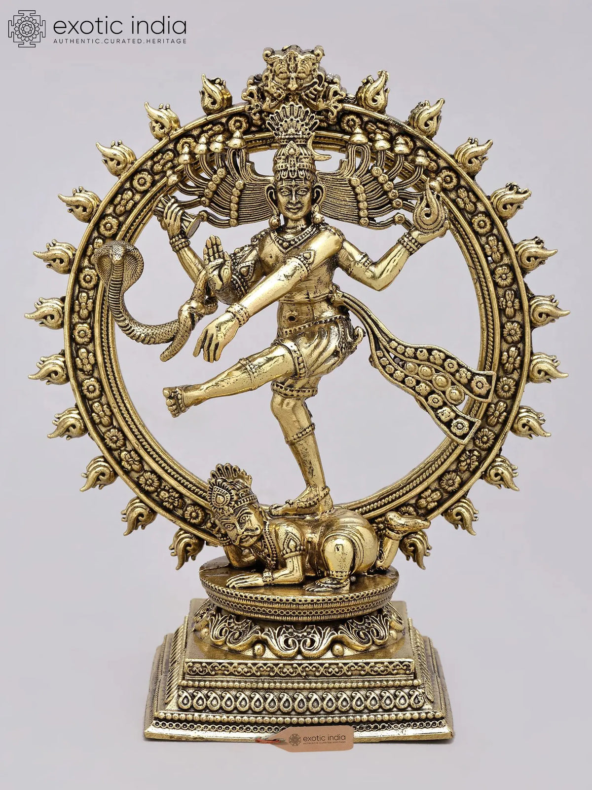 6'' Small Superfine Nataraja - Dancing Lord Shiva | Brass Idol
