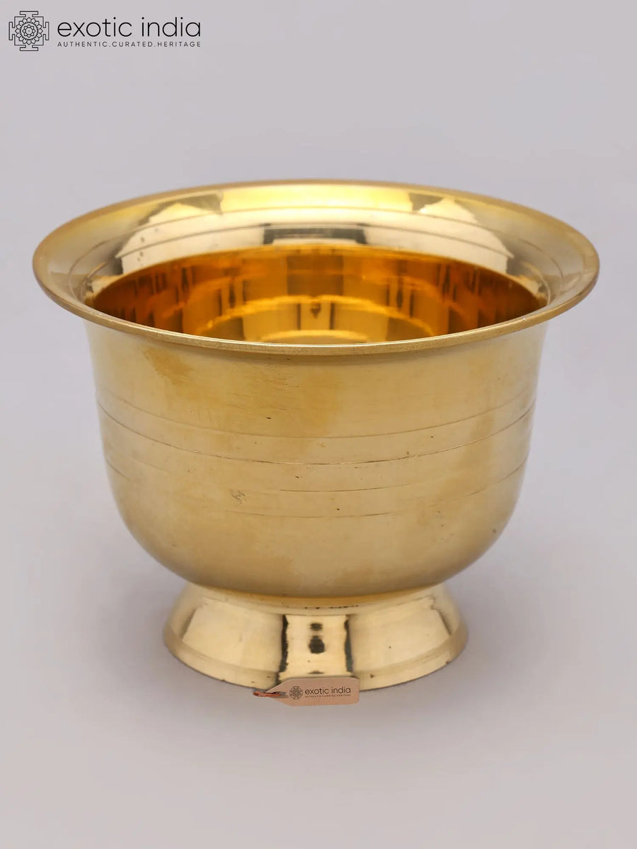 3'' Small Traditional Brass Puja Bowl for Pooja