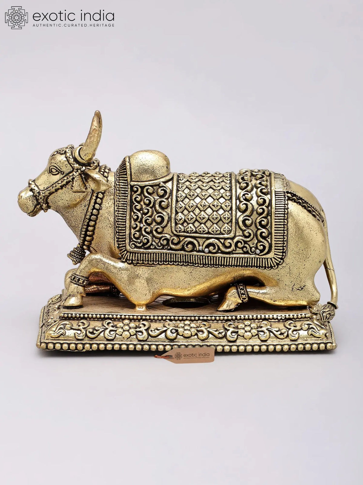 5'' Small Superfine Nandi - Vahana of Lord Shiva | Brass Statue