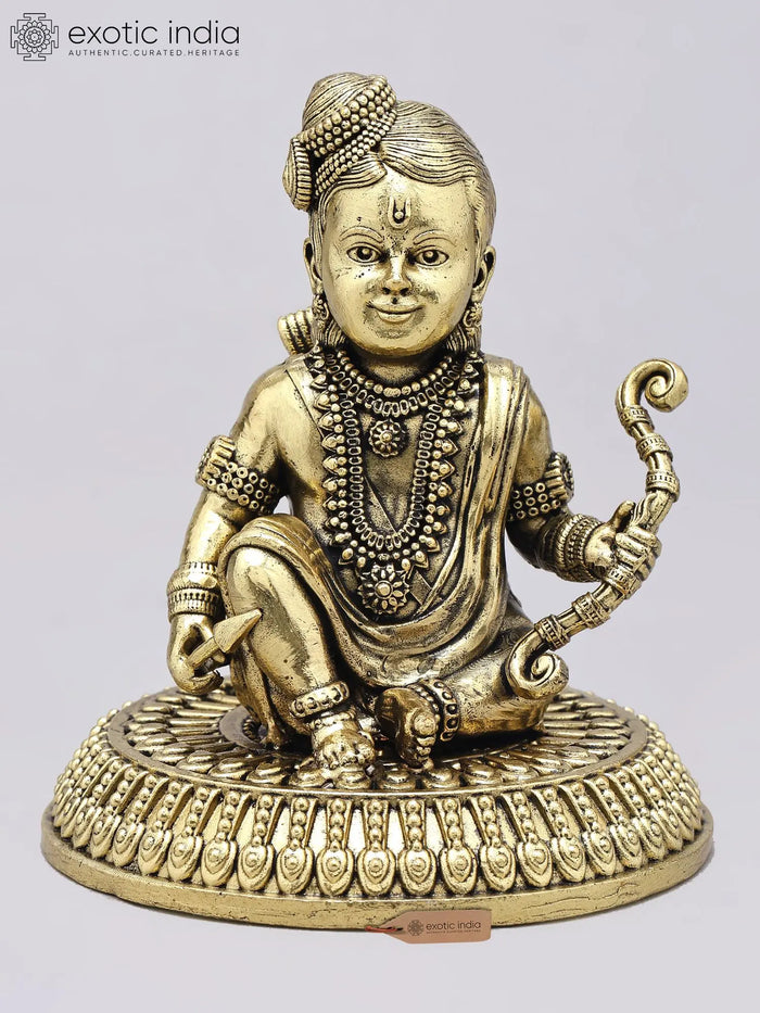 4" Bal Swaroop Lord Rama Brass Idol Handmade