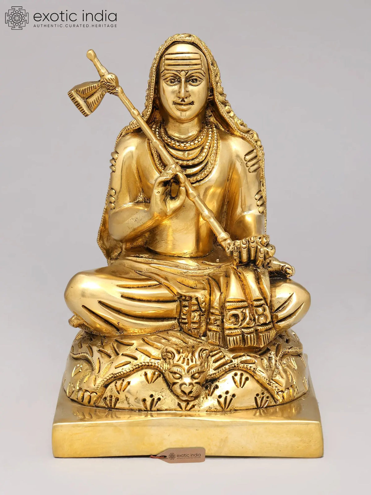 6'' Small Adi Guru Shankaracharya | Brass Statue