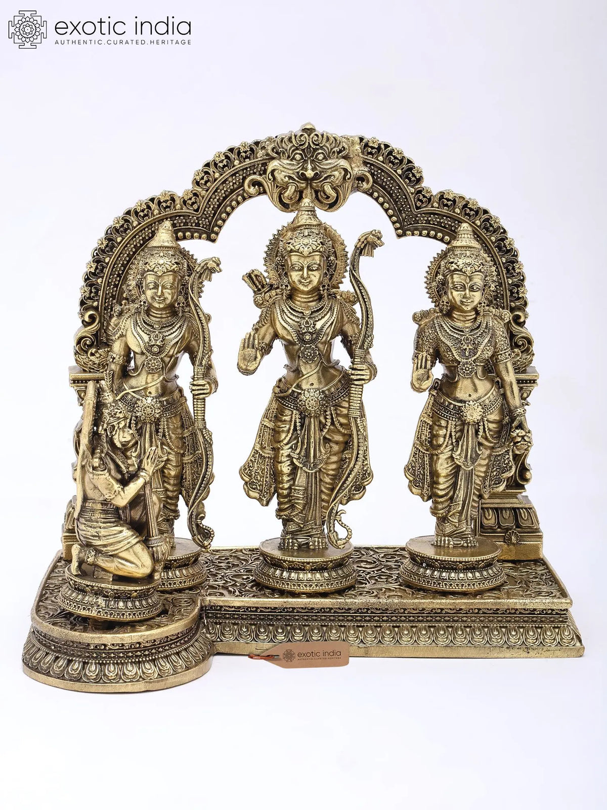 7" Small Superfine Shri Ram Darbar | Brass Statue
